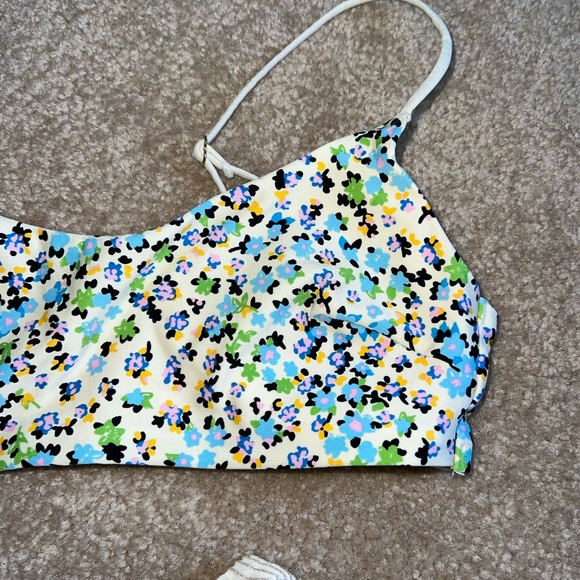 Floral and Gold Striped Women Tops Set - Picture 3 of 4